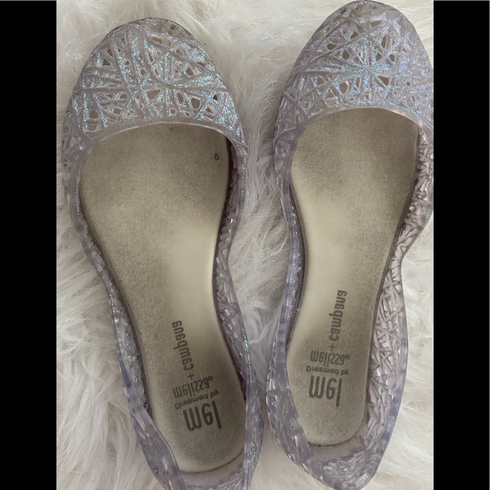 Mini Melissa campana zig zag ballet flats